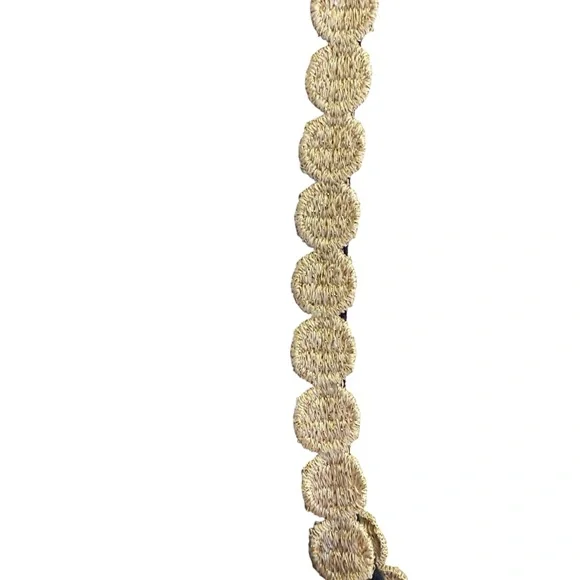 Women’s Lilly Pulitzer Nala Navy Mini Dress with Gold Lace Bib Brocade sz 14 - Picture 6 of 11